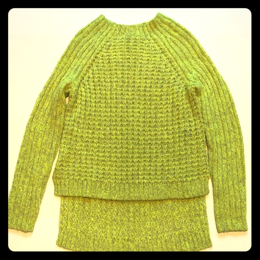 Tibi Neon High-Low sweater